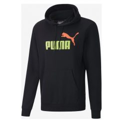 Puma ESS 2 Col Hoody FL Big Logo Czarny. Czarne bluzy męskie Puma, s, z nadrukiem, z bawełny, bez kołnierzyka, bez rękawów, bez kaptura. Za 240,95 zł.