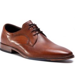 Półbuty SALAMANDER - Adare 31-68601-47 Scotch. Pomarańczowe buty wizytowe męskie Salamander, bez wzorów, ze skóry, wizytowe, bez zapięcia. Za 499,00 zł.