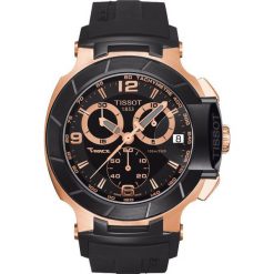 RABAT ZEGAREK TISSOT T-SPORT T048.417.27.057.06. Różowe zegarki męskie TISSOT, złote. W wyprzedaży za 1820,00 zł.