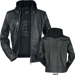 Amon Amarth Thorhammer Kurtka skórzana czarny. Czarne kurtki męskie marki Amon Amarth, s, w paski, bez kaptura. Za 812,90 zł.