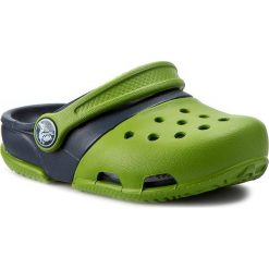 Klapki CROCS - Electro II Clog 15608 Parrot Green/Navy. Zielone sandały chłopięce Crocs, z tworzywa sztucznego, bez zapięcia. Za 139,00 zł.