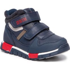 Sneakersy BIG STAR - EE374065 Navy. Niebieskie trampki chłopięce BIG STAR, bez wzorów, ze skóry ekologicznej, retro, bez zapięcia. Za 129,00 zł.