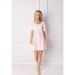 Aruelle - Koszula nocna Babe. Szare piżamy damskie Aruelle, s, z nadrukiem, z bawełny, z krótkim rękawem, krótkie. Za 99,90 zł.