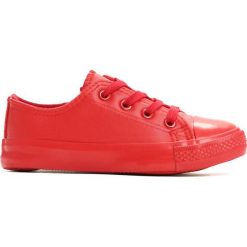 Czerwone Trampki Big Delay. Czerwone buty sportowe chłopięce marki Born2be, z materiału, z okrągłym noskiem, na zamek. Za 24,99 zł.