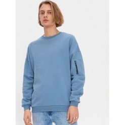 Bluza - Niebieski. Niebieskie bluzy męskie House, s, bez wzorów, bez kołnierzyka, bez rękawów, bez kaptura. Za 79,99 zł.