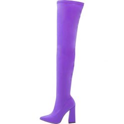 Buty zimowe damskie: Public Desire SWOON Kozaki na obcasie purple