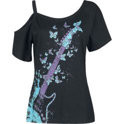 Full Volume by EMP Soft Shoulder Koszulka damska czarny. Czarne t-shirty damskie marki Full Volume by EMP, xl, z nadrukiem, z asymetrycznym kołnierzem. Za 56,90 zł.