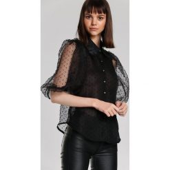 Czarna Koszula Kier. Czarne koszule damskie Renee, s, z tkaniny, eleganckie. Za 109,99 zł.