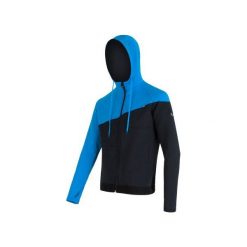 Bluzy męskie: Sensor Bluza Z Kapturem Tecnostretch Black / Blue M
