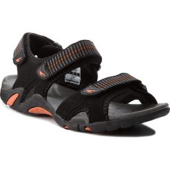 Sandały HI-TEC - Monilo AVSSS18-HT-01-Q2 Black/Orange/Mid Grey. Czarne sandały męskie marki Hi-tec, ze skóry ekologicznej. W wyprzedaży za 119,00 zł.