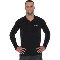 Brubeck Koszulka męska polo Prestige z długim rękawem czarna r. XL (LS10620). Czarne koszulki sportowe męskie marki Brubeck, xl, z długim rękawem. Za 215,89 zł.