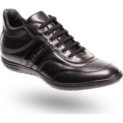 Czarne skórzane sneakersy męskie. Czarne sneakersy męskie Baldinini, na sznurówki. Za 571,60 zł.