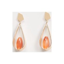 Mango - Kolczyki Miller. Żółte kolczyki damskie Mango, metalowe. Za 59,90 zł.
