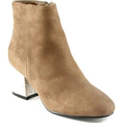 Botki damskie: Botki w kolorze khaki