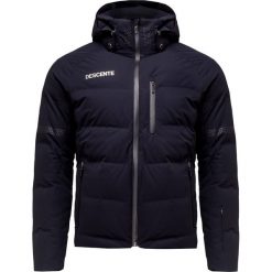 Kurtka narciarska DESCENTE SWISS DOWN JACKET. Czarne kurtki męskie Descente, bez wzorów, z tkaniny, bez kaptura. W wyprzedaży za 3490,00 zł.