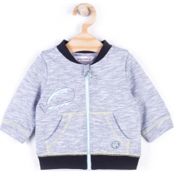 Bluza. Szare bluzy chłopięce MELLOW MOOD, z nadrukiem, z bawełny. Za 39,90 zł.