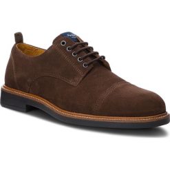 Półbuty PEPE JEANS - Axel Derby PMS10247 Dk Brown 898. Brązowe derby męskie Pepe Jeans, z jeansu. W wyprzedaży za 379,00 zł.