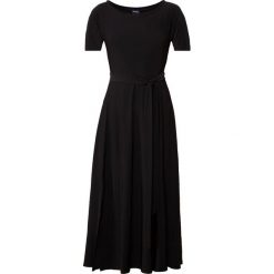 Max Mara Leisure GERONA Długa sukienka nero. Czarne sukienki damskie marki Max Mara Leisure, xs, bez wzorów, z elastanu, bez kołnierzyka, z długim rękawem, długie, maxi. Za 889,00 zł.