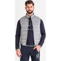 KAMIZELKA puchowa armani exchange. Szare płaszcze męskie s, z puchu, eleganckie. Za 619,00 zł.