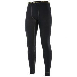 Kalesony męskie: Devold Kalesony Wool Mesh Man Long Johns Black M