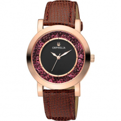 Zegarek kwarcowy w kolorze brązowo-czarno-złotym. Brązowe, analogowe zegarki damskie Esprit Watches, ze stali. W wyprzedaży za 181,95 zł.