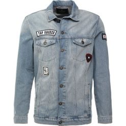 Mavi FRANK Kurtka jeansowa bleached patched. Niebieskie kurtki męskie marki Mavi, s, bez wzorów, z bawełny, bez kaptura. Za 349,00 zł.