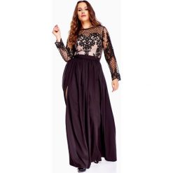 Wieczorowa sukienka maxi czarny. Czarne sukienki damskie N/A, xl, bez wzorów, wizytowe, bez kołnierzyka, plus size, bez rękawów, maxi. Za 350,12 zł.