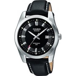 CASIO Collection BEM-116L-1AVEF. Czarne zegarki męskie CASIO, ze stali. W wyprzedaży za 223,00 zł.