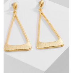 Kolczyki damskie: Kenneth Jay Lane OPEN TRIANGLE DROP POST EARRING Kolczyki satin goldcoloured