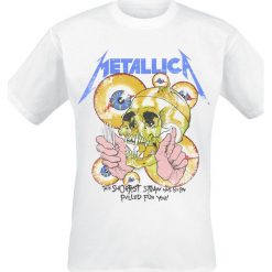 Metallica Shortest Straw T-Shirt biały. Białe t-shirty męskie z nadrukiem marki Metallica, m, z dekoltem na plecach. Za 74,90 zł.