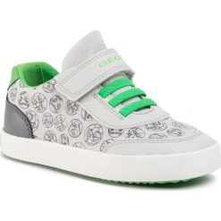 Sneakersy GEOX - B Gisli B. A B021NA 05410 C0731 S Grey/Green. Szare trampki chłopięce Geox, bez wzorów, ze skóry ekologicznej, na rzepy. Za 199,00 zł.