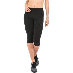 Bryczesy damskie: Brubeck Spodnie damskie 3/4 Running Force czarne r.L (SP10400)