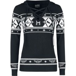 Harry Potter Hogwarts Sweter damski czarny/biały. Czerwone swetry klasyczne damskie marki WED'ZE, xl, z elastanu, z kapturem. Za 199,90 zł.