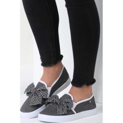 Trampki damskie slip on: Czarne Slip On Friends