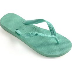 Havaianas - Japonki. Zielone klapki damskie Havaianas, bez wzorów, z materiału, bez obcasa, na obcasie. W wyprzedaży za 49,90 zł.