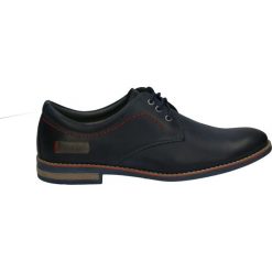 Derby męskie: Półbuty męskie - 258-D PEL BLU