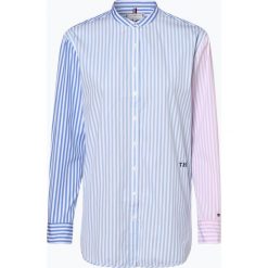 Tommy Hilfiger - Bluzka damska, niebieski. Niebieskie bluzki damskie TOMMY HILFIGER, bez wzorów, bez kołnierzyka, bez rękawów. Za 349,95 zł.
