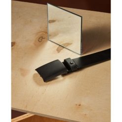 PASEK MĘSKI ZE SKÓRY Z PŁENĄ KLAMRĄ. Brązowe paski męskie Top Secret, w paski, ze skóry. Za 39,99 zł.