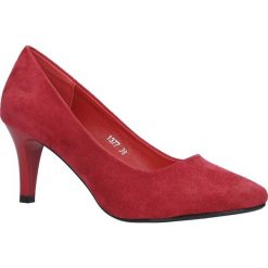 Czerwone czółenka na niskim obcasie Sergio Leone 1377. Czarne buty ślubne damskie marki Sergio Leone. Za 88,99 zł.