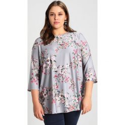 Bluzki asymetryczne: Dorothy Perkins Curve FLORAL PRINTED TEE Bluzka z długim rękawem silver