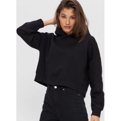 Bluza oversize z kapturem - Czarny. Czarne bluzy damskie House, s, bez wzorów, bez rękawów, z kapturem. Za 79,99 zł.
