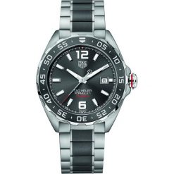 ZEGAREK TAG HEUER FORMULA 1 WAZ2011.BA0843. Czarne zegarki męskie TAG HEUER, ze stali. Za 8410,00 zł.