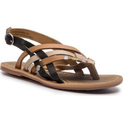Sandały PEPE JEANS - Malibu Essential PLS90407 Bare 848. Brązowe klapki damskie Pepe Jeans, bez wzorów, z jeansu, bez obcasa, na obcasie. W wyprzedaży za 159,00 zł.