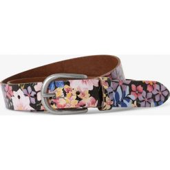 Marie Lund - Pasek damski ze skóry, czarny. Czarne paski damskie Marie Lund, w paski, ze skóry. Za 129,95 zł.