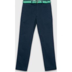 Polo Ralph Lauren - Spodnie dziecięce 134-158 cm. Niebieskie spodnie chłopięce Polo Ralph Lauren, w paski, z elastanu. W wyprzedaży za 199,90 zł.