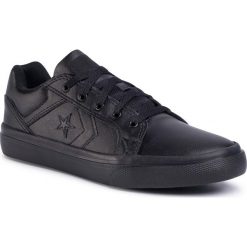 Tenisówki CONVERSE - El Distrito 2.0 Ox 167013C Black/Black/Black. Czarne półbuty męskie Converse, bez wzorów, z gumy, bez zapięcia. W wyprzedaży za 159,00 zł.