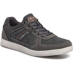 Sneakersy LANETTI - MP07-81101-08 Grey. Szare sneakersy męskie Lanetti, na co dzień, bez wzorów, ze skóry ekologicznej, klasyczne, bez zapięcia. Za 119,99 zł.