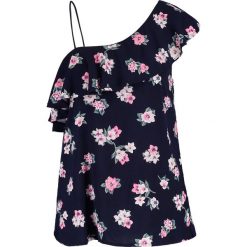 Bluzki asymetryczne: Hollister Co. ONE SHOULDER RUFFLE Bluzka navy grounded