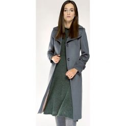 Płaszcz damski. Czarne płaszcze damskie Wittchen, na wiosnę, xl, w paski, z wełny. W wyprzedaży za 839,00 zł.
