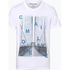 Review - T-shirt męski, czarny. Czarne t-shirty męskie z nadrukiem Review, l. Za 69,95 zł.
